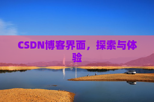 CSDN博客界面，探索与体验
